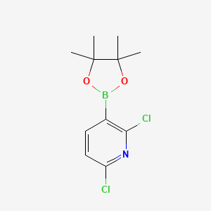 molecular formula C11H14BCl2NO2 B1418043 2,6-二氯-3-(4,4,5,5-四甲基-1,3,2-二氧杂硼烷-2-基)吡啶 CAS No. 1073371-78-4