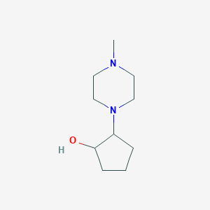 molecular formula C10H20N2O B1418045 2-(4-甲基哌嗪-1-基)环戊醇 CAS No. 915921-53-8