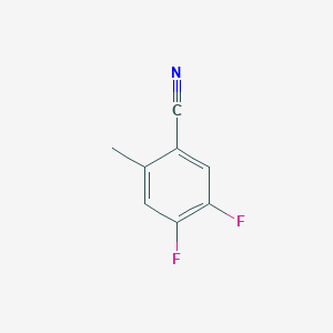 molecular formula C8H5F2N B1418047 4,5-Difluoro-2-methylbenzonitrile CAS No. 1003708-82-4