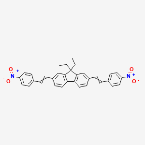 9,9-Diethyl-2,7-bis[2-(4-nitrophenyl)ethenyl]-9H-fluorene