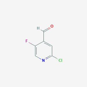 B1418055 2-Chloro-5-fluoroisonicotinaldehyde CAS No. 884494-54-6