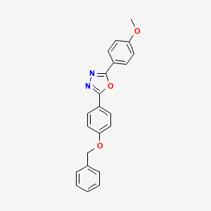 2-[4-(Benzyloxy)phenyl]-5-(4-methoxyphenyl)-1,3,4-oxadiazole