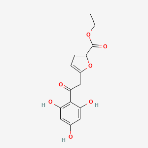 Ethyl 5-[2-oxo-2-(2,4,6-trihydroxyphenyl)ethyl]furan-2-carboxylate