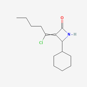 3-(1-Chloropentylidene)-4-cyclohexylazetidin-2-one