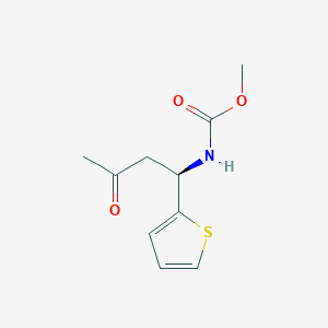 Methyl [(1R)-3-oxo-1-(thiophen-2-yl)butyl]carbamate