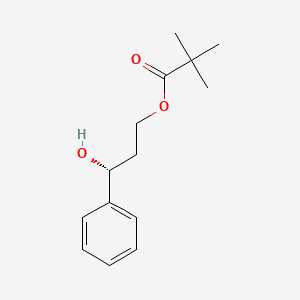 (3R)-3-Hydroxy-3-phenylpropyl 2,2-dimethylpropanoate