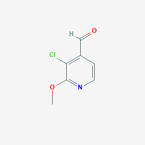 B1418064 3-Chloro-2-methoxyisonicotinaldehyde CAS No. 885167-89-5