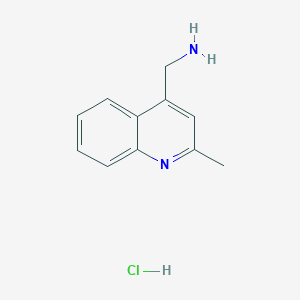 molecular formula C11H13ClN2 B1418065 [(2-甲基喹啉-4-基)甲基]胺盐酸盐 CAS No. 1195901-42-8
