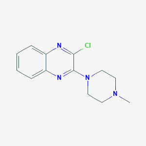 molecular formula C13H15ClN4 B141808 2-氯-3-(4-甲基哌嗪-1-基)喹喔啉 CAS No. 155584-74-0