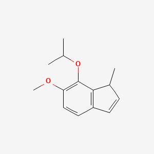 molecular formula C14H18O2 B14180929 6-Methoxy-1-methyl-7-[(propan-2-yl)oxy]-1H-indene CAS No. 921942-83-8