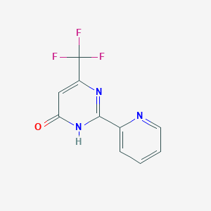 molecular formula C10H6F3N3O B1418094 2-(2-吡啶基)-6-(三氟甲基)-4-嘧啶醇 CAS No. 338404-77-6