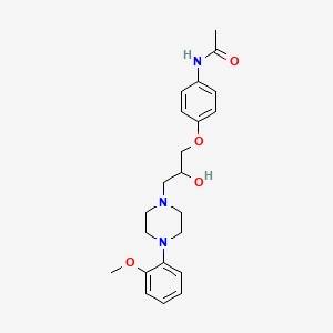 N-(4-(2-Hydroxy-3-(4-(2-methoxyphenyl)-1-piperazinyl)propoxy)phenyl)acetamide