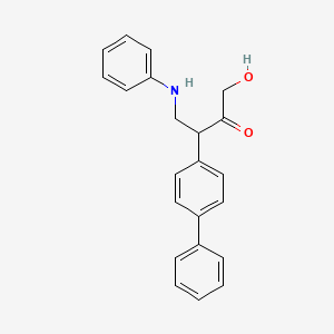 4-Anilino-3-([1,1'-biphenyl]-4-yl)-1-hydroxybutan-2-one