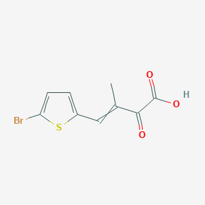 molecular formula C9H7BrO3S B14180980 4-(5-Bromothiophen-2-yl)-3-methyl-2-oxobut-3-enoic acid CAS No. 920972-80-1