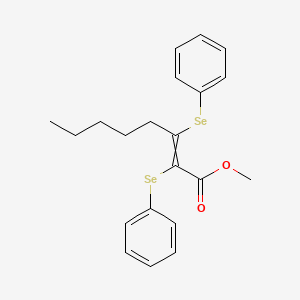 Methyl 2,3-bis(phenylselanyl)oct-2-enoate