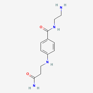 N-(2-Aminoethyl)-4-[(3-amino-3-oxopropyl)amino]benzamide