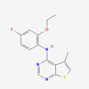 N-(2-Ethoxy-4-fluorophenyl)-5-methylthieno[2,3-d]pyrimidin-4-amine