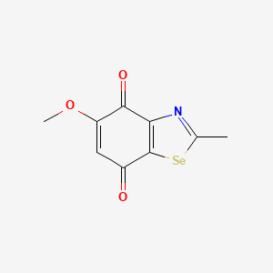 molecular formula C9H7NO3Se B14181019 5-Methoxy-2-methyl-1,3-benzoselenazole-4,7-dione CAS No. 847446-33-7