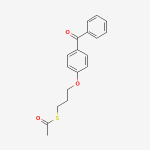 S-[3-(4-Benzoylphenoxy)propyl] ethanethioate