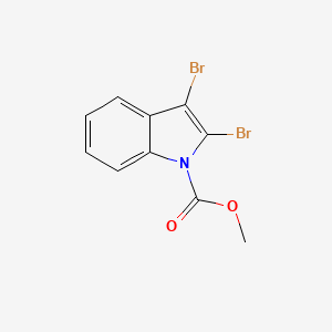 molecular formula C10H7Br2NO2 B14181048 1H-Indole-1-carboxylic acid, 2,3-dibromo-, methyl ester CAS No. 918530-06-0