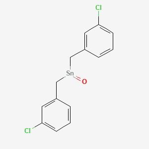 molecular formula C14H12Cl2OSn B14181065 Bis[(3-chlorophenyl)methyl]stannanone CAS No. 917803-99-7