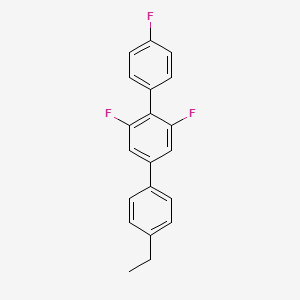 molecular formula C20H15F3 B14181073 5-(4-Ethylphenyl)-1,3-difluoro-2-(4-fluorophenyl)benzene CAS No. 921605-41-6