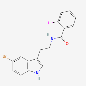 molecular formula C17H14BrIN2O B14181081 N-[2-(5-Bromo-1H-indol-3-yl)ethyl]-2-iodobenzamide CAS No. 920537-74-2