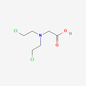 molecular formula C6H11Cl2NO2 B14181086 Glycine, N,N-bis(2-chloroethyl)- CAS No. 98486-41-0