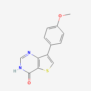 molecular formula C13H10N2O2S B1418111 7-(4-methoxyphenyl)thieno[3,2-d]pyrimidin-4(3H)-one CAS No. 827614-34-6