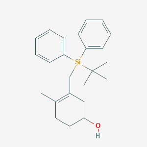 molecular formula C24H32OSi B14181183 3-Cyclohexen-1-ol, 3-[[(1,1-dimethylethyl)diphenylsilyl]methyl]-4-methyl- CAS No. 873430-23-0