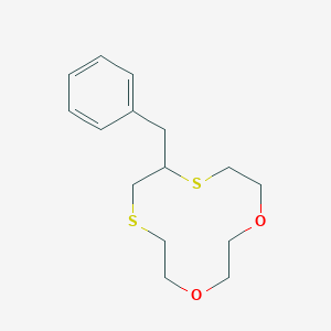 molecular formula C15H22O2S2 B14181246 8-Benzyl-1,4-dioxa-7,10-dithiacyclododecane CAS No. 929009-64-3