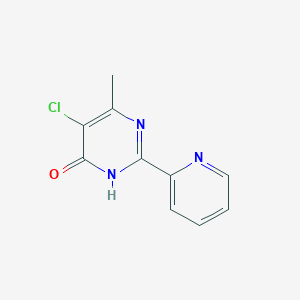 molecular formula C10H8ClN3O B1418126 5-氯-6-甲基-2-(2-吡啶基)嘧啶-4-醇 CAS No. 286430-67-9
