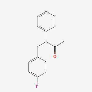 molecular formula C16H15FO B14181276 4-(4-Fluorophenyl)-3-phenylbutan-2-one CAS No. 922501-80-2