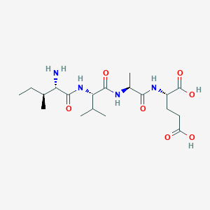 molecular formula C19H34N4O7 B14181277 L-Isoleucyl-L-valyl-L-alanyl-L-glutamic acid CAS No. 920979-10-8