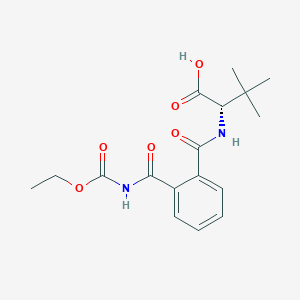 molecular formula C17H22N2O6 B14181289 L-Valine, N-[2-[[(ethoxycarbonyl)amino]carbonyl]benzoyl]-3-methyl- CAS No. 872727-44-1