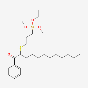 molecular formula C27H48O4SSi B14181313 1-Phenyl-2-{[3-(triethoxysilyl)propyl]sulfanyl}dodecan-1-one CAS No. 923294-16-0