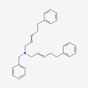 molecular formula C29H33N B14181326 N-Benzyl-5-phenyl-N-(5-phenylpent-2-en-1-yl)pent-2-en-1-amine CAS No. 918309-74-7