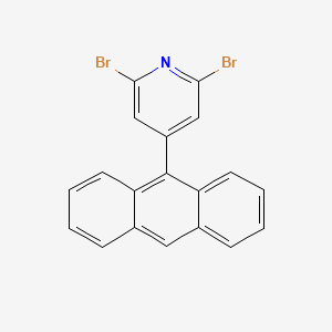 molecular formula C19H11Br2N B14181340 4-(Anthracen-9-yl)-2,6-dibromopyridine CAS No. 915711-93-2