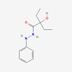 molecular formula C12H18N2O2 B14181347 Glycolic acid, diethyl-, phenylhydrazide CAS No. 3166-50-5