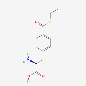 molecular formula C12H15NO3S B14181356 4-[(Ethylsulfanyl)carbonyl]-L-phenylalanine CAS No. 839708-53-1