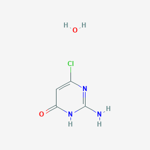 molecular formula C4H6ClN3O2 B1418136 2-Amino-6-chloropyrimidin-4-ol hydrate CAS No. 410530-71-1
