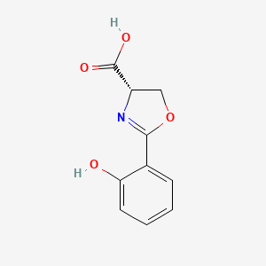molecular formula C10H9NO4 B1418138 (S)-2-(2-羟基苯基)-4,5-二氢恶唑-4-羧酸 CAS No. 155880-02-7