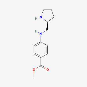 molecular formula C13H18N2O2 B14181386 Methyl 4-({[(2S)-pyrrolidin-2-yl]methyl}amino)benzoate CAS No. 922529-22-4