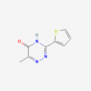 molecular formula C8H7N3OS B1418143 6-甲基-3-(2-噻吩基)-1,2,4-三嗪-5-醇 CAS No. 886360-71-0