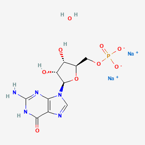 molecular formula C10H14N5Na2O9P B1418145 Guanosine 5'-monophosphate disodium salt hydrate CAS No. 146894-16-8