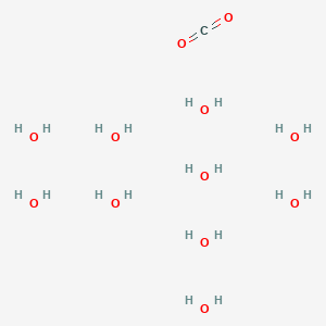 molecular formula CH20O12 B14181452 Methanedione--water (1/10) CAS No. 869192-57-4