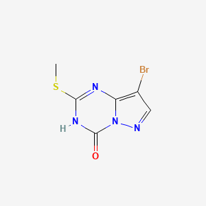 8-Bromo-2-(methylthio)pyrazolo[1,5-a][1,3,5]triazin-4-ol