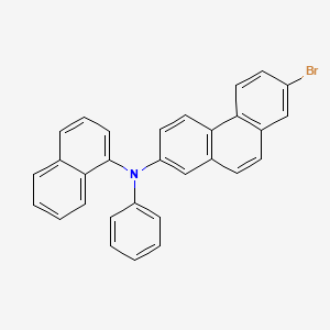 molecular formula C30H20BrN B14181485 7-Bromo-N-(naphthalen-1-YL)-N-phenylphenanthren-2-amine CAS No. 923020-62-6