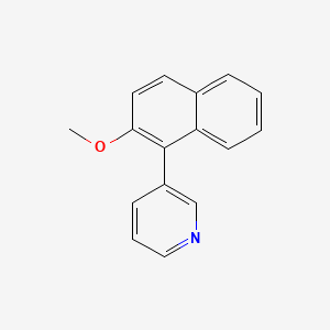 molecular formula C16H13NO B14181494 3-(2-Methoxynaphthalen-1-yl)pyridine CAS No. 922511-80-6