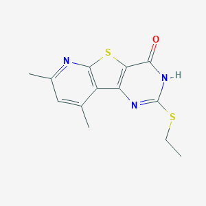 molecular formula C13H13N3OS2 B1418151 2-(乙硫代)-7,9-二甲基吡啶并[3',2':4,5]噻吩并[3,2-d]嘧啶-4-醇 CAS No. 672950-80-0